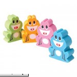 U.S. Toy Lot of 12 Assorted Color Frog Theme Erasers  B00362MNM2